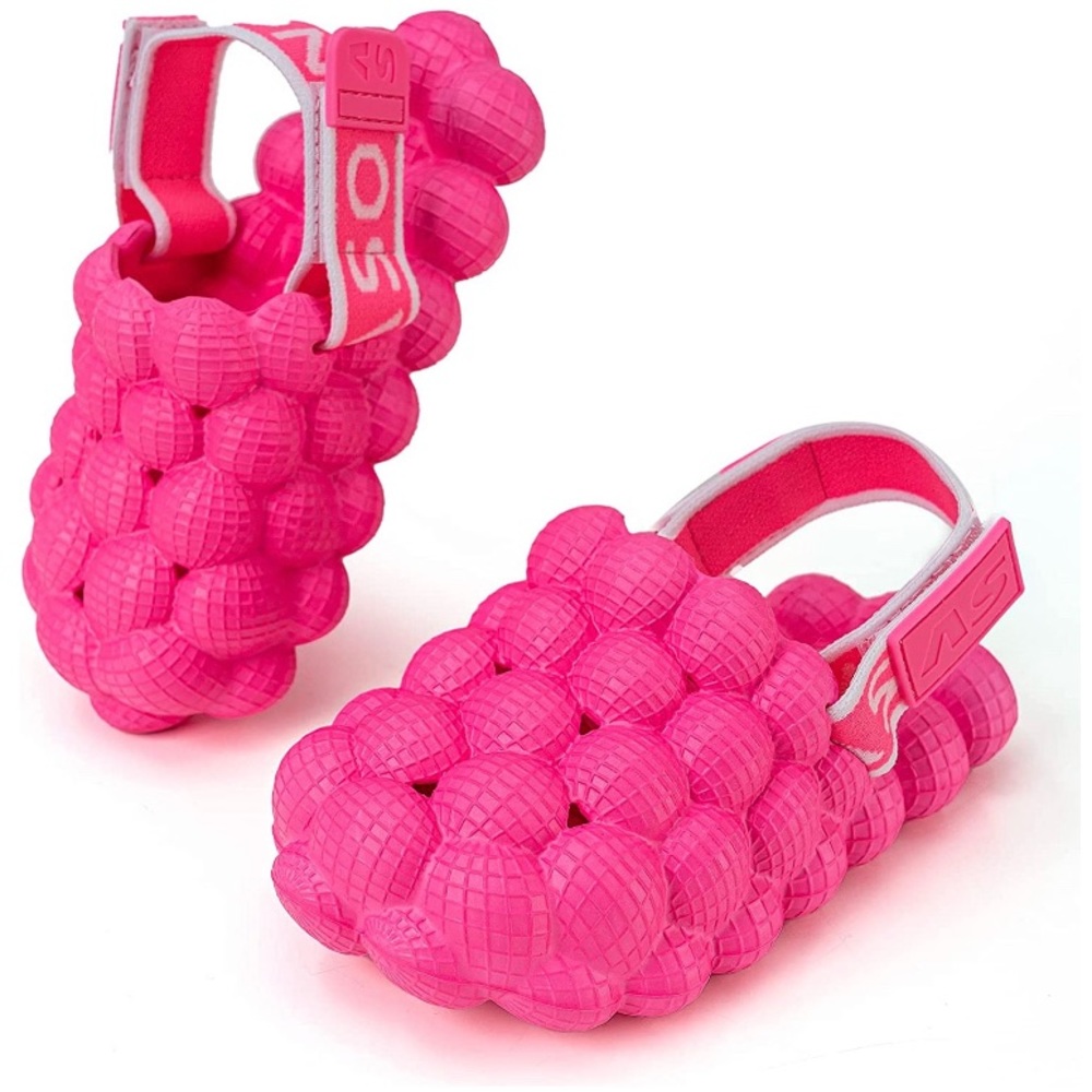Big Kid hot pink bubble slide with strap size 2